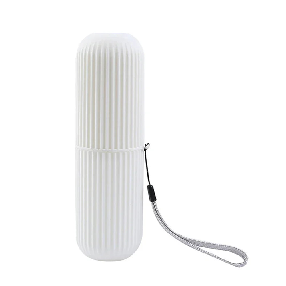 Travel Toothbrush Storage Box Vertical Stripe Portable Mouthwash Cup Brushing Cup Toothware Box Toothpaste Storage Cartridge Zpaxo