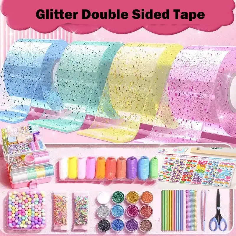 Nano Tape Squishy Toy PET Glue Blowable Bubble Non-marking