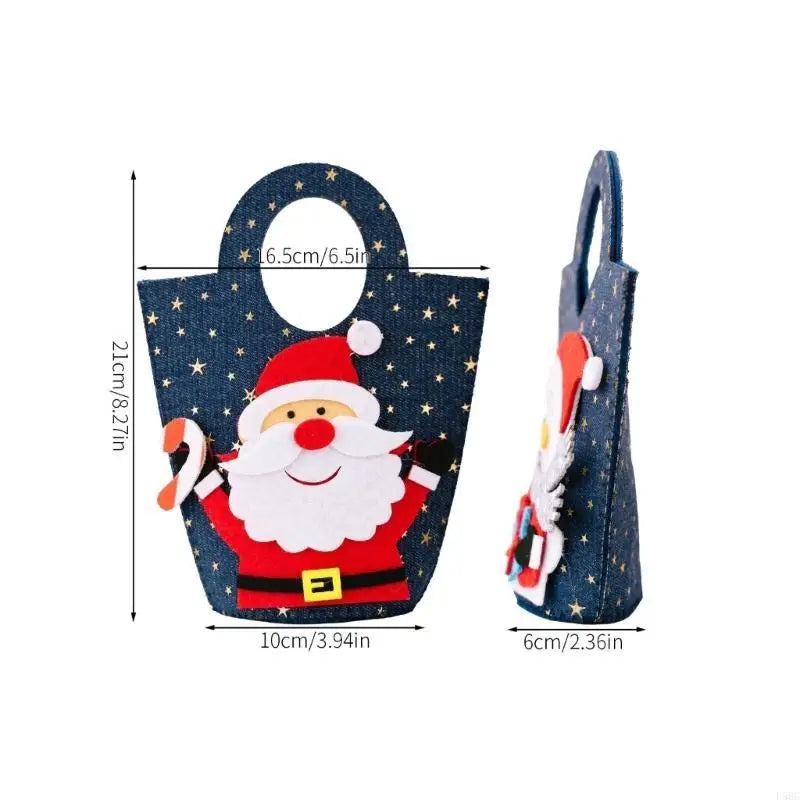 Holiday Denims Storage Bag Large Capacity Christmas Decorations