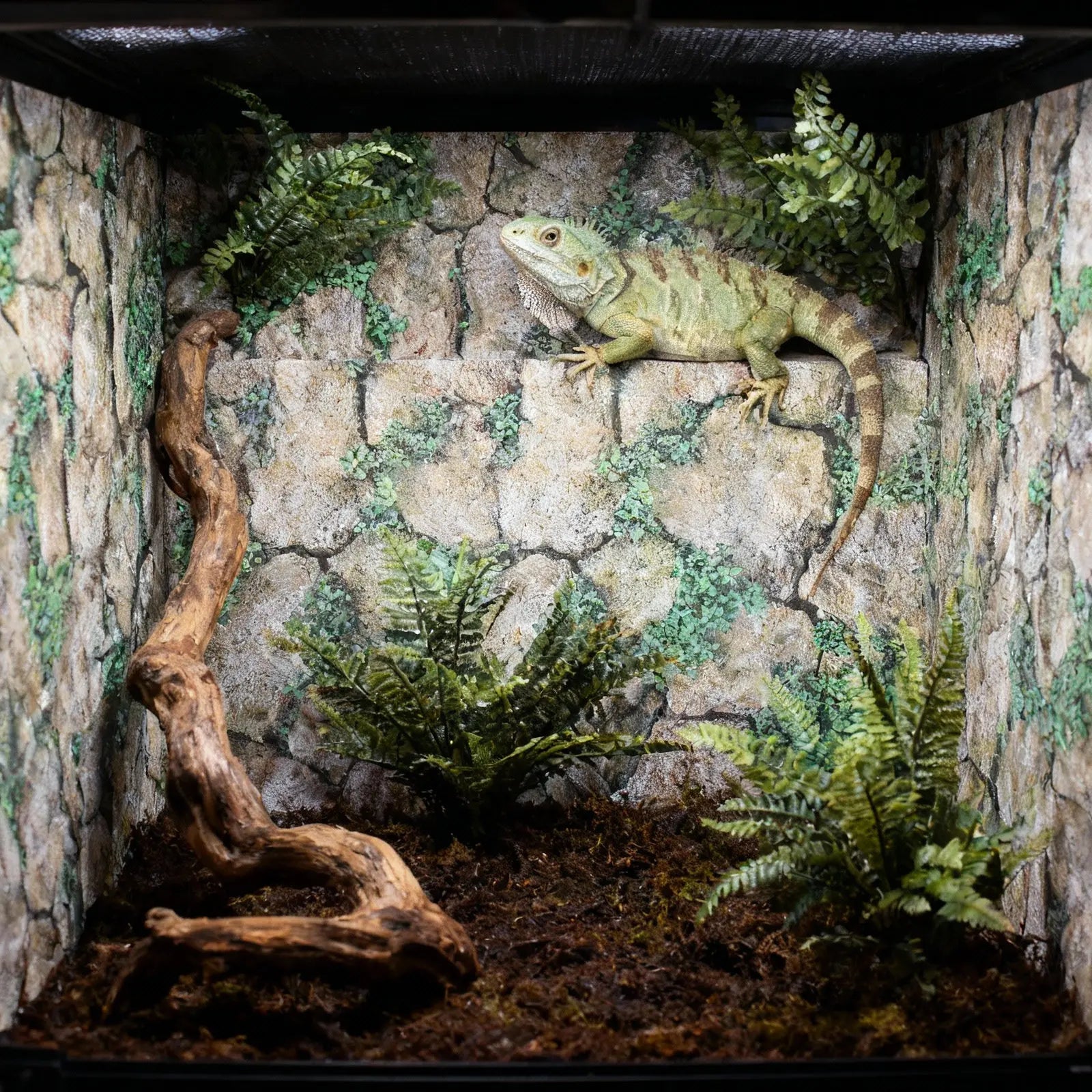 Reptile Tank Rocks Pattern Wallpaper Thickened Self-Adhesive Background Sticker Terrarium Decal Pet Box Wall Decor Reptile Case Zpaxo