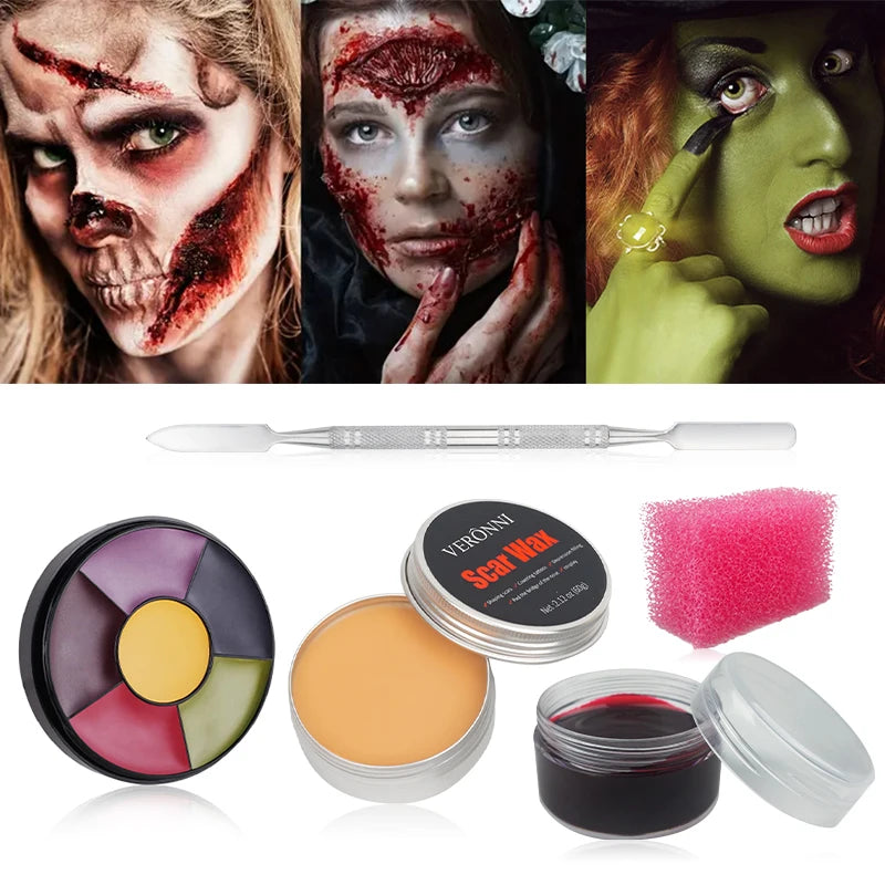 Face Body Painting Palette SFX Makeup Kit-create Special Effect Stage Zpaxo