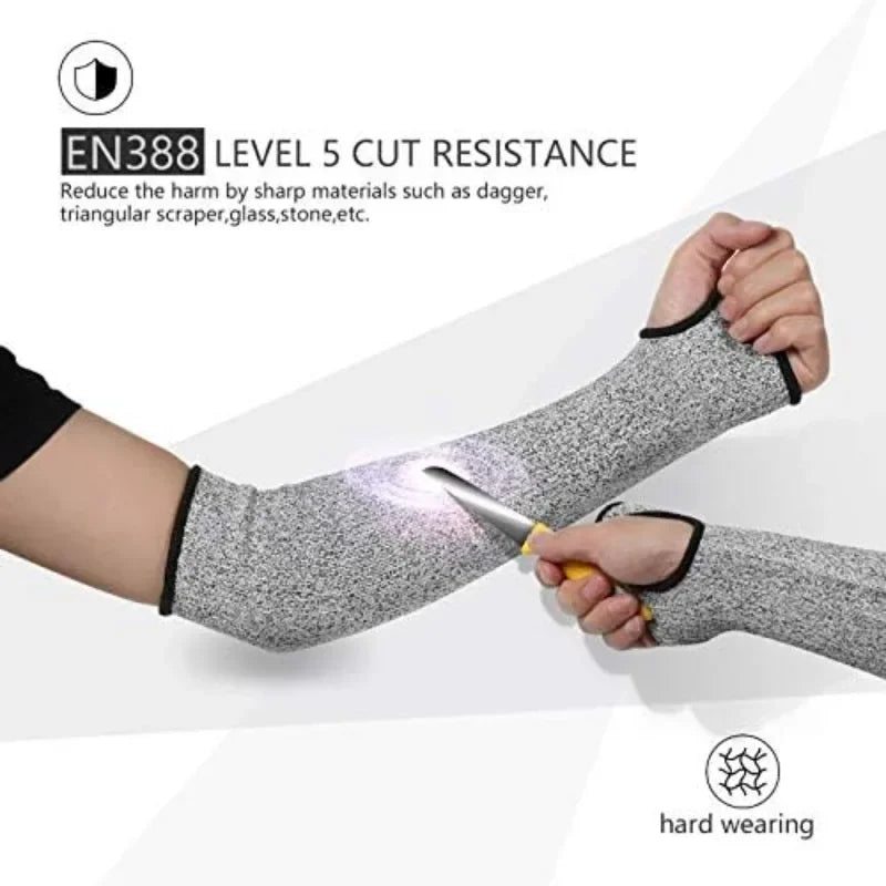 Cut Level 5 HPPE Arm Sleeves – Heat & Cut Resistant Bracers
