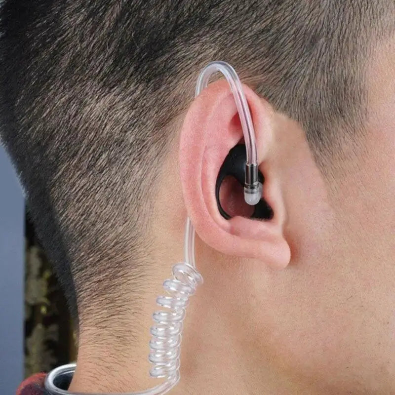 652F 3 Pairs Earmold Two Way Radio Acoustic Coil Tube Earpiece Open Zpaxo