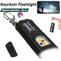 Mini Rechargeable LED Keychain Flashlight – Magnetic & Clip-On