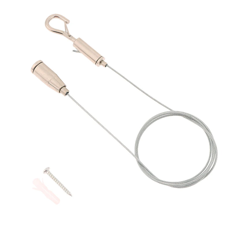 Wire Rope Spring Hook Adjustable Hanging Clothesline Fixed Guardrail Zpaxo A5