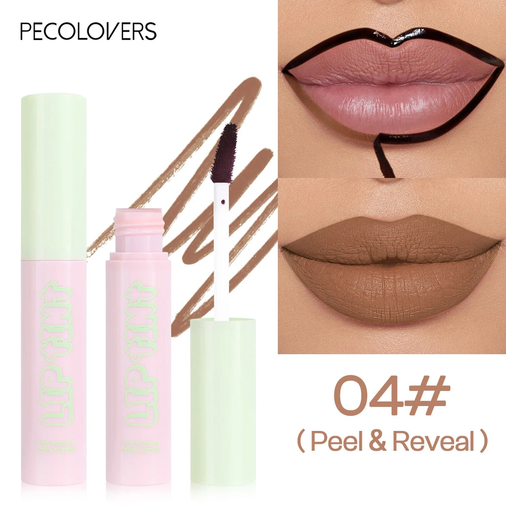 1PC Waterproof and Stain-free, Matte, Three-dimensional Lip Shape, High Pigment, Rapid Film Formation, Tear Lip Glaze, Lip Liner Zpaxo 04