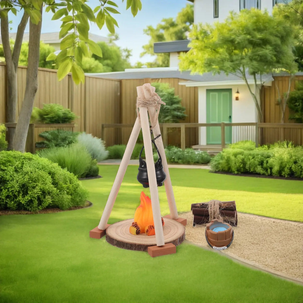 Miniature Campfire Realistic Mini Fire Pit Hanging Pot Versatile