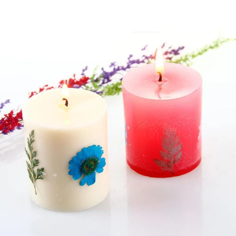 Cylindrical Candle Mould Handmade Mold Silicone Wax Small Craft Zpaxo