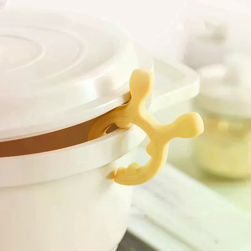 Silicone Spatula Rack Holder Deer Ear Anti Scalding Overflow Pot Clip Zpaxo