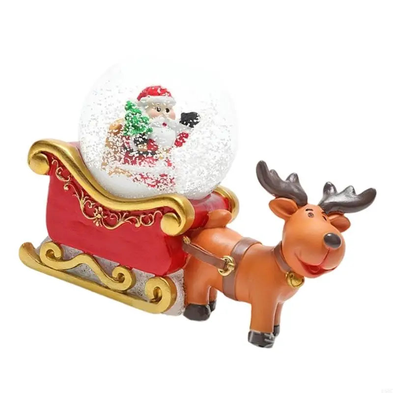 Snow Globes Decoration Resin Energy Efficient LED Light Christmas