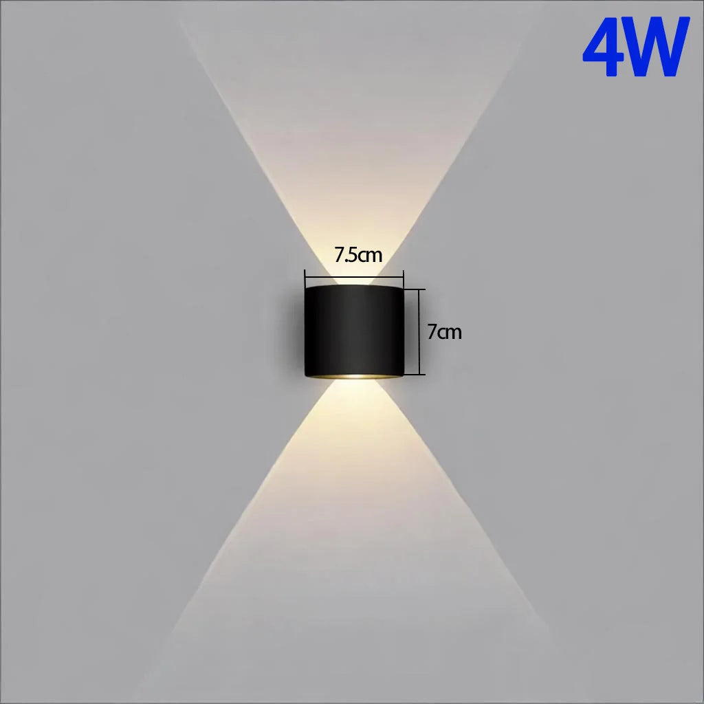 Up Down LED Wall Lamp Waterproof Modern Wall Light for Bedroom Living Room Corridor Balcony Indoor Outdoor Home Decor Lighting Zpaxo 2 WW