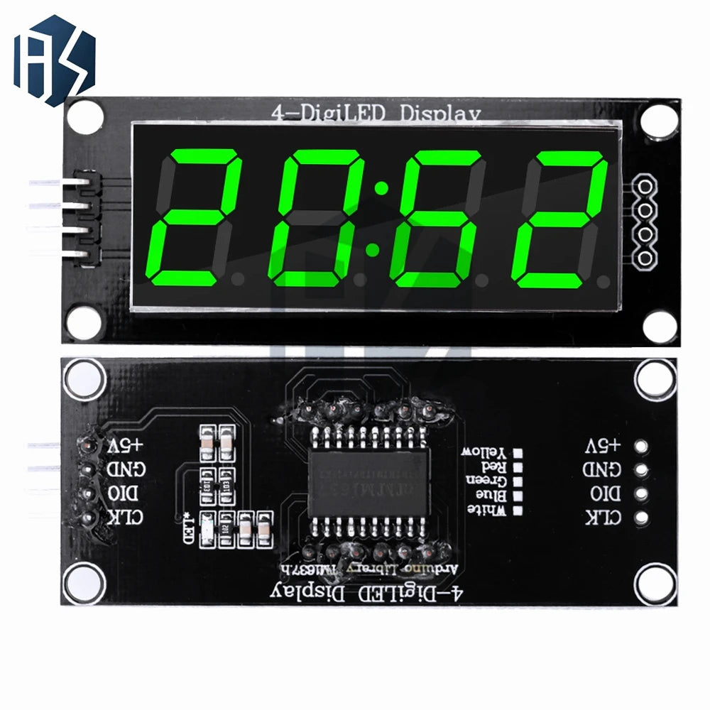 TM1637 LED Display Module 4 Digit Time Indicator Tube 7 Segment Zpaxo