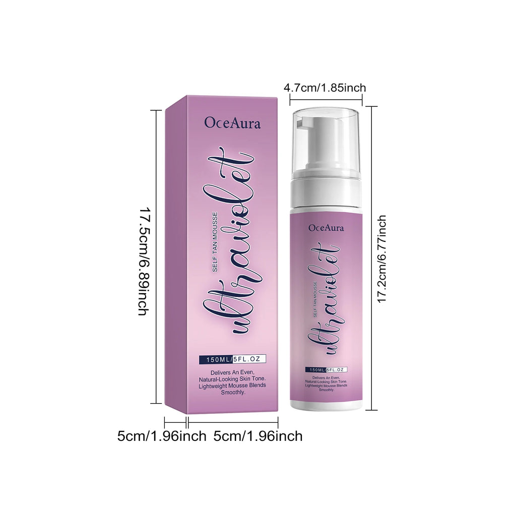 OceAura Self Tan Mousse – Sunless Tanning Foam for Body Self Tanning Mousse Zpaxo