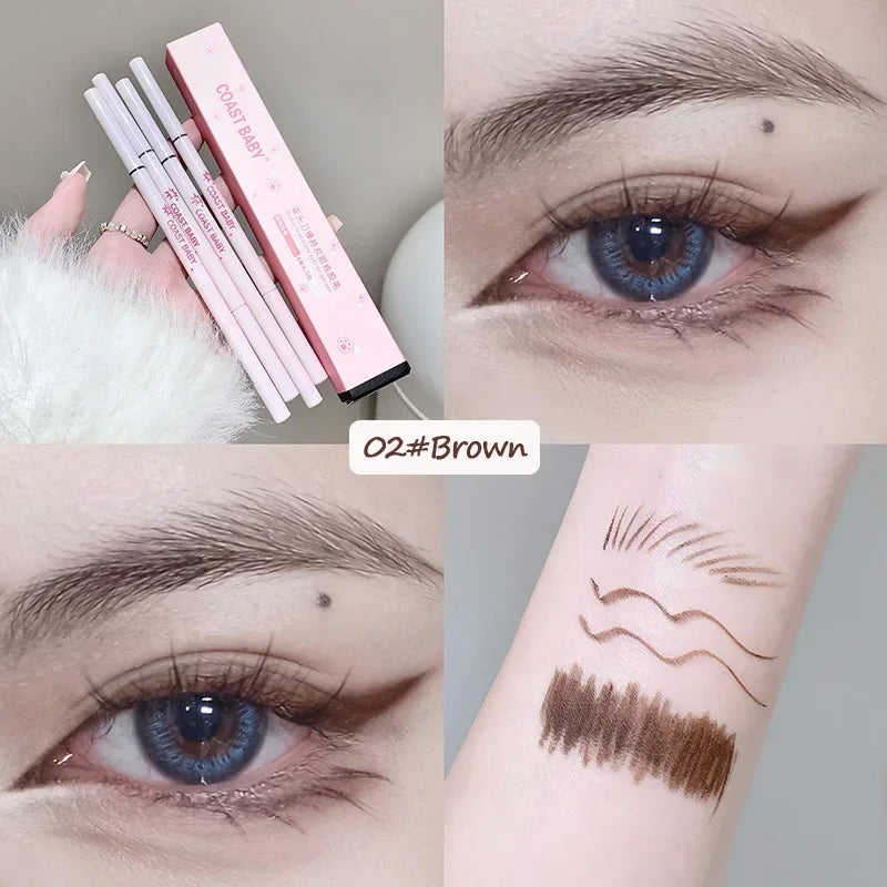 1 Black Brown Eyeliner Gel Pen Long-lasting Waterproof Chocolate Zpaxo 02 Brown