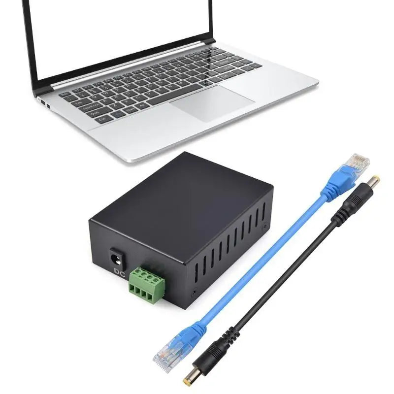 652F POE Separator Splitter Metal Case 12V 5A 10 100 1000Mbps RJ45 Zpaxo
