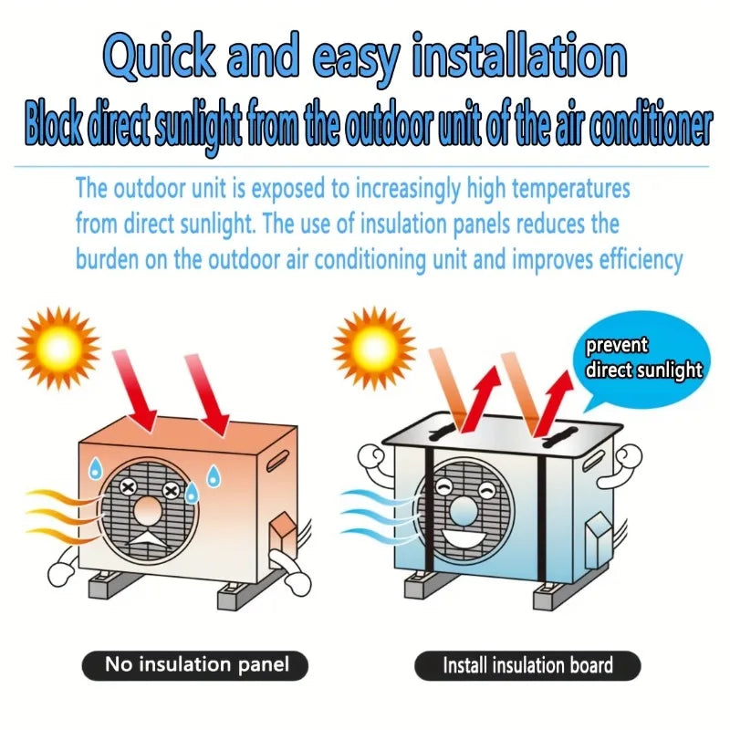 Outdoor Air Conditioner Cover Rain Protection&sunshade Breathable