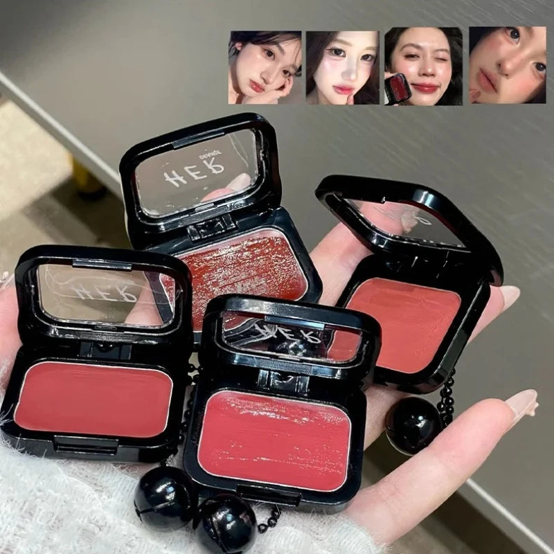 Water Gloss Lipstick Cream Rose Red Multi-use Cheek Lip Tint Easy