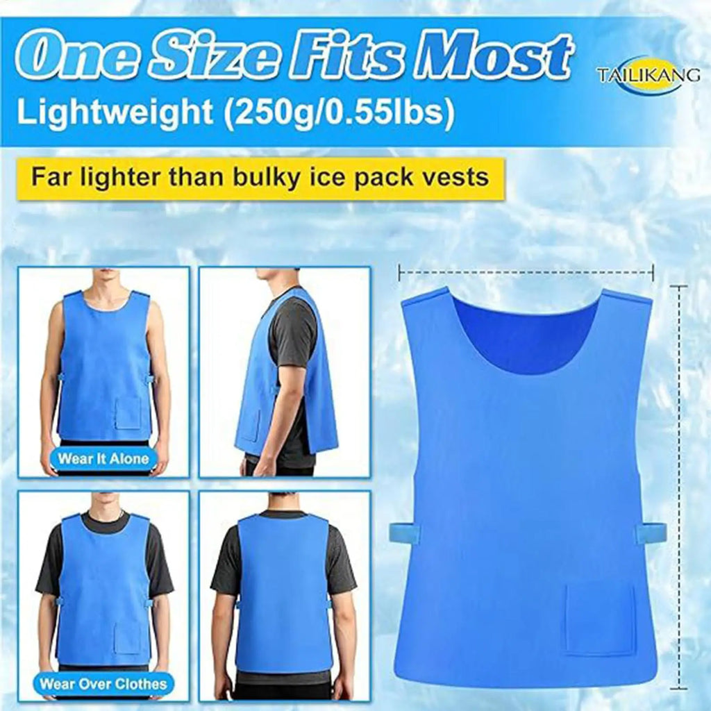 Cooling Vest Instant Long Lasting No Battery Women Men Evaporative