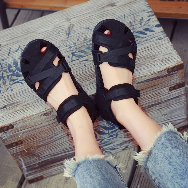 Women's Round Closed Toe Hollow Out Breathable Sandals 2026 Summer Zpaxo
