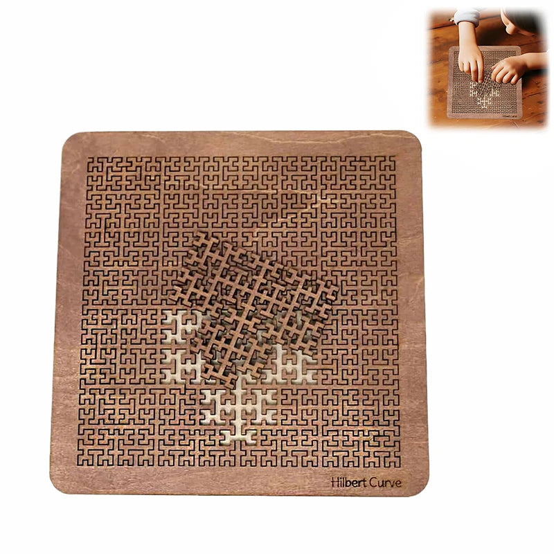 Exciting Fractal Tray Puzzles Distinctive Wood Jigsaw Puzzle Brain Zpaxo
