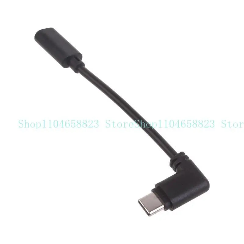 Micro USB to USB C Adapter Cable 90 Degree Bend Converter Wire Line Support Charging for Tablets Phones Game Console Zpaxo China Mainland