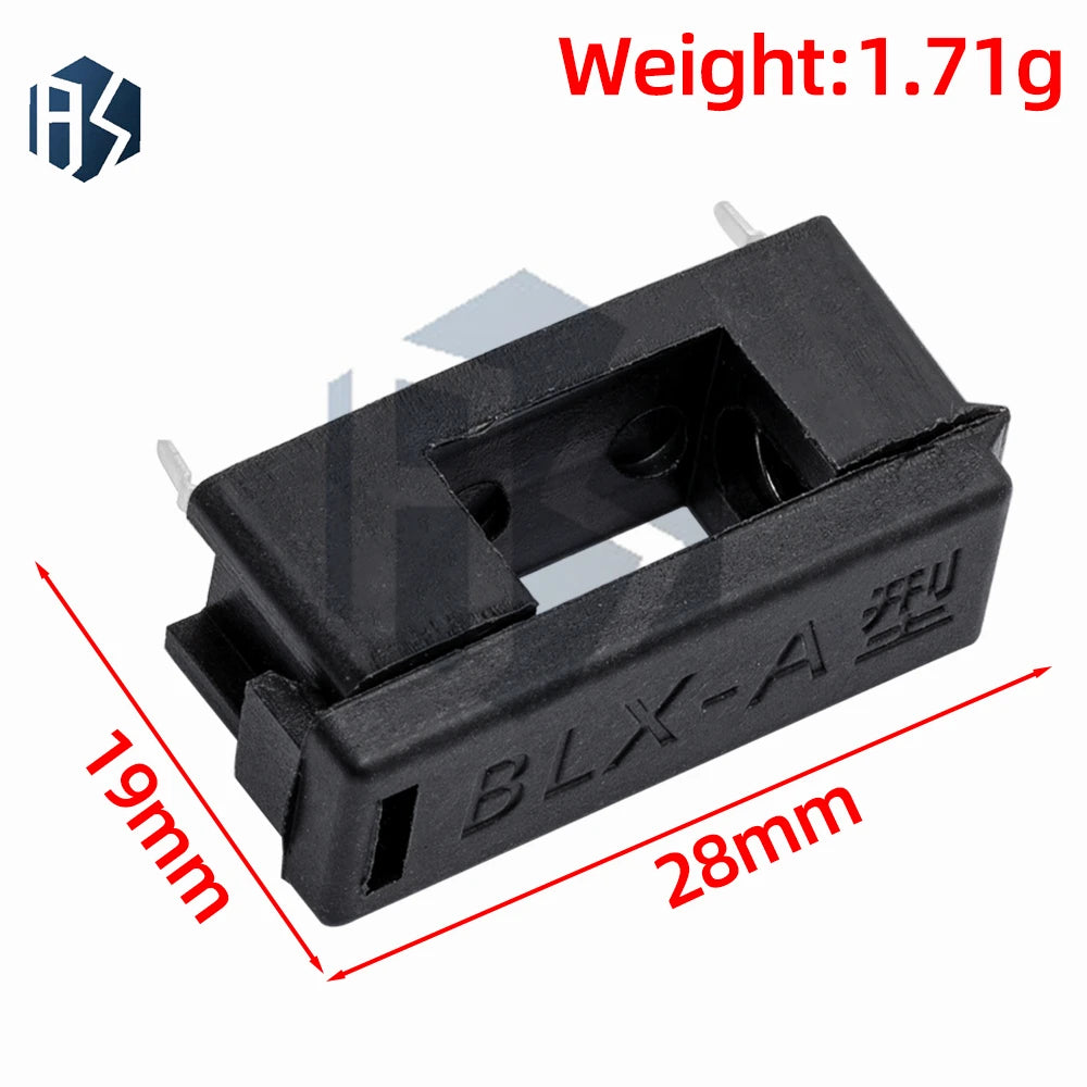 10PCS BLX-A type 5*20mm with cover fuse seat fuse pipe Fuse holder 5x20 fuse seat Zpaxo