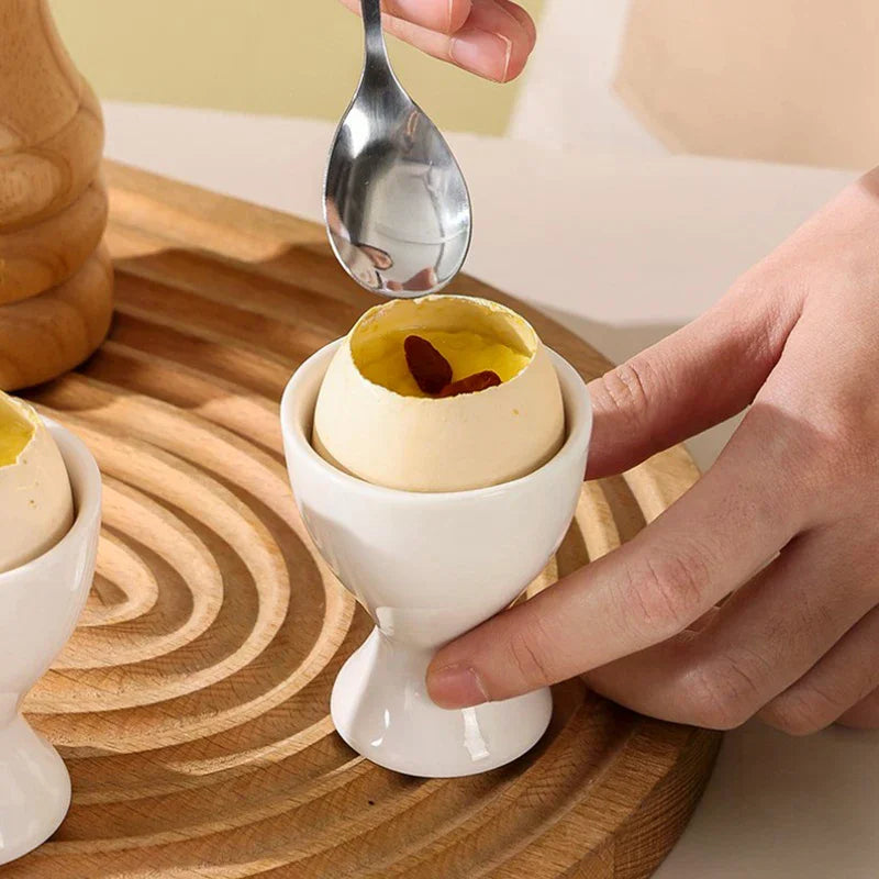 Kitchen Accessories Egg Holder White Egg Cup Holder Hard Soft Boiled Egg Holder Banquet Eggs Breakfast Eggs Supplies Zpaxo