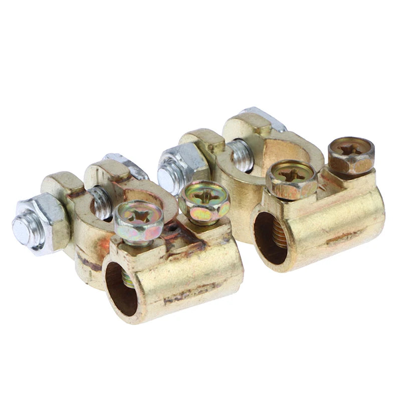 1 Pair 12V Leisure Battery Terminals Connectors Clamps Car Van