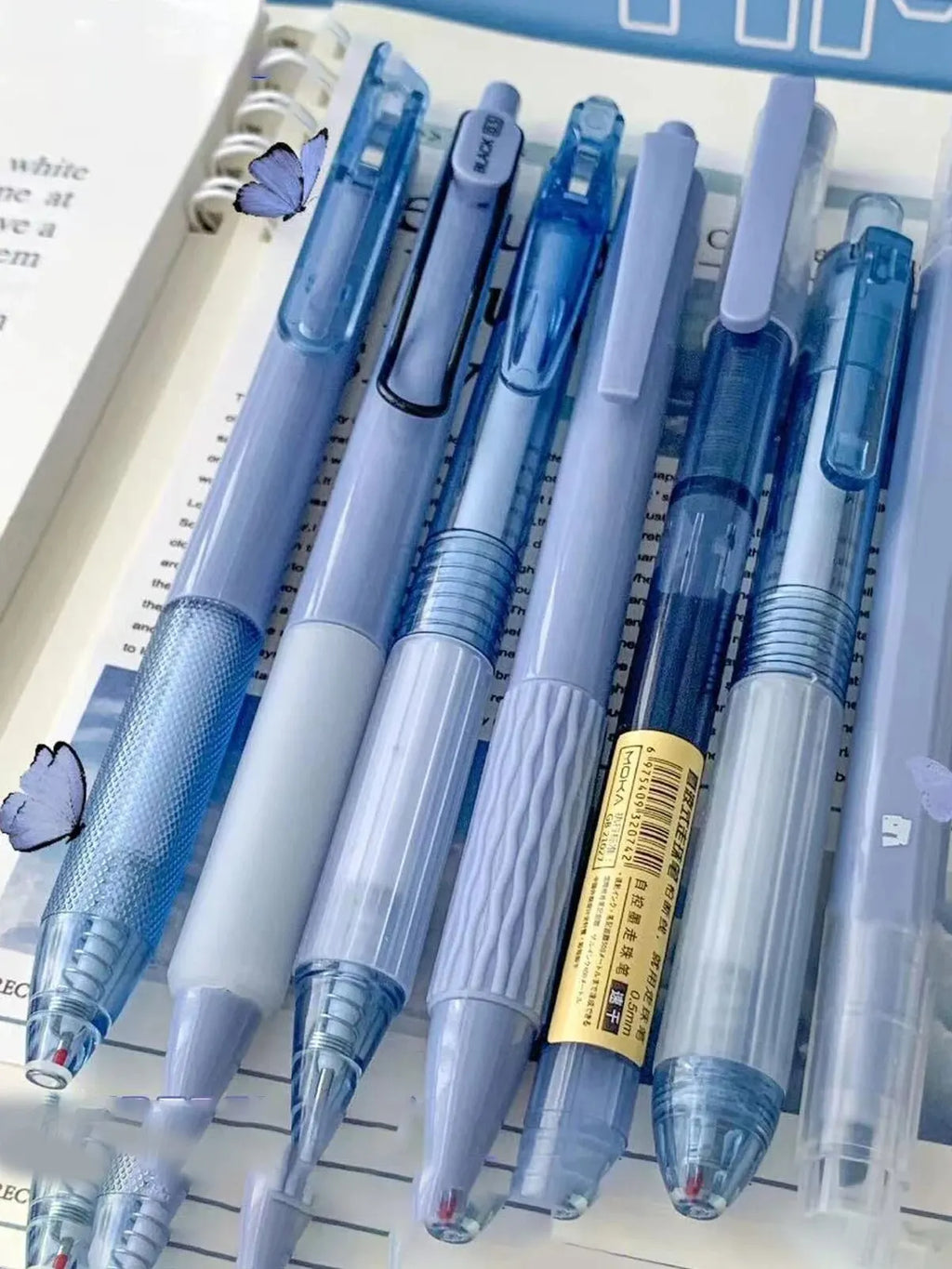 7Pcs High Quality Quick-Drying Ink Gel Pen Student Highlighter Pen Set Ballpoint Pen For School Stationery Office Supplies Tools Zpaxo