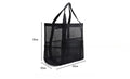 Beach bag toy storage bag large capacity swimming clothing small bag storage mesh bag Zpaxo Black beach bag