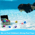Pool Sinking Toys Kids Swim Toys Swimming Treasure Box Play Set Water Dive Game For Ages 3-12 Girls Boys Beginners Team Lake Zpaxo United States