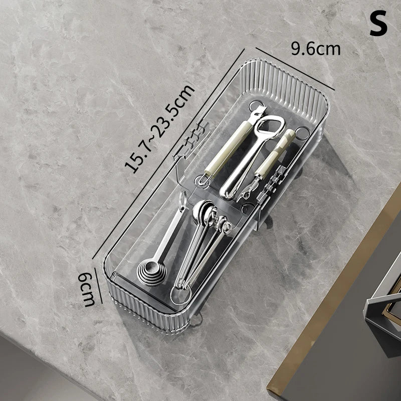 CMExpandable Drawer Organizer Storage Bins Plastic Divider Box