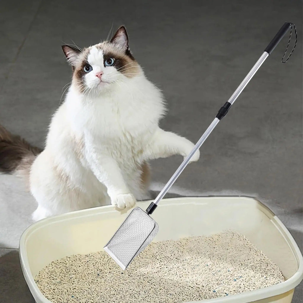 Cat Litter Sifting Scoops Pet Cleaning Long Handle Large Portable Zpaxo