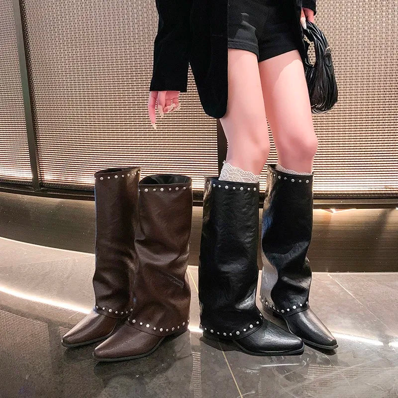 Luxury Women's Shoes Exquisite Rhinestone Ankle Boots Woman Fashion