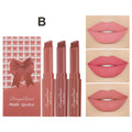 Three-Piece Lip Gloss Set, Velvet Matte, Long-Lasting, Brightening, Complexion-Enhancing Lipstick, Versatile Matte, Non-Fading, Non-Stick Lip Gloss Zpaxo Xindr84B Full Size