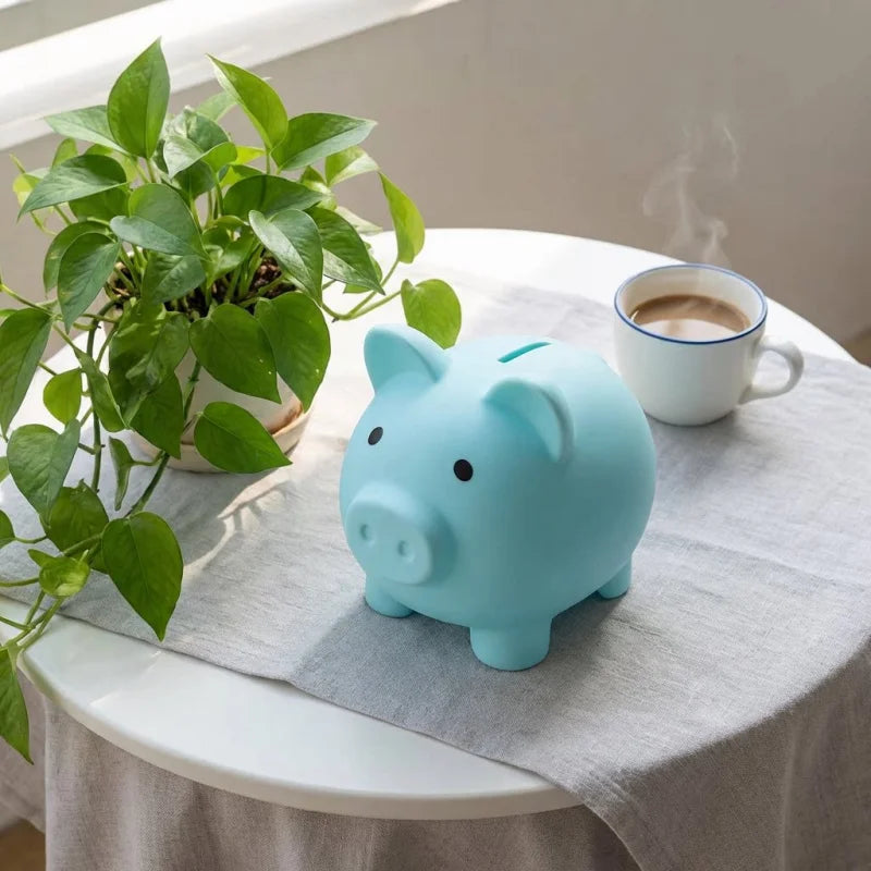 Adorable Piggy Bank Savings Jar Silicone Unbreakable Children's Money