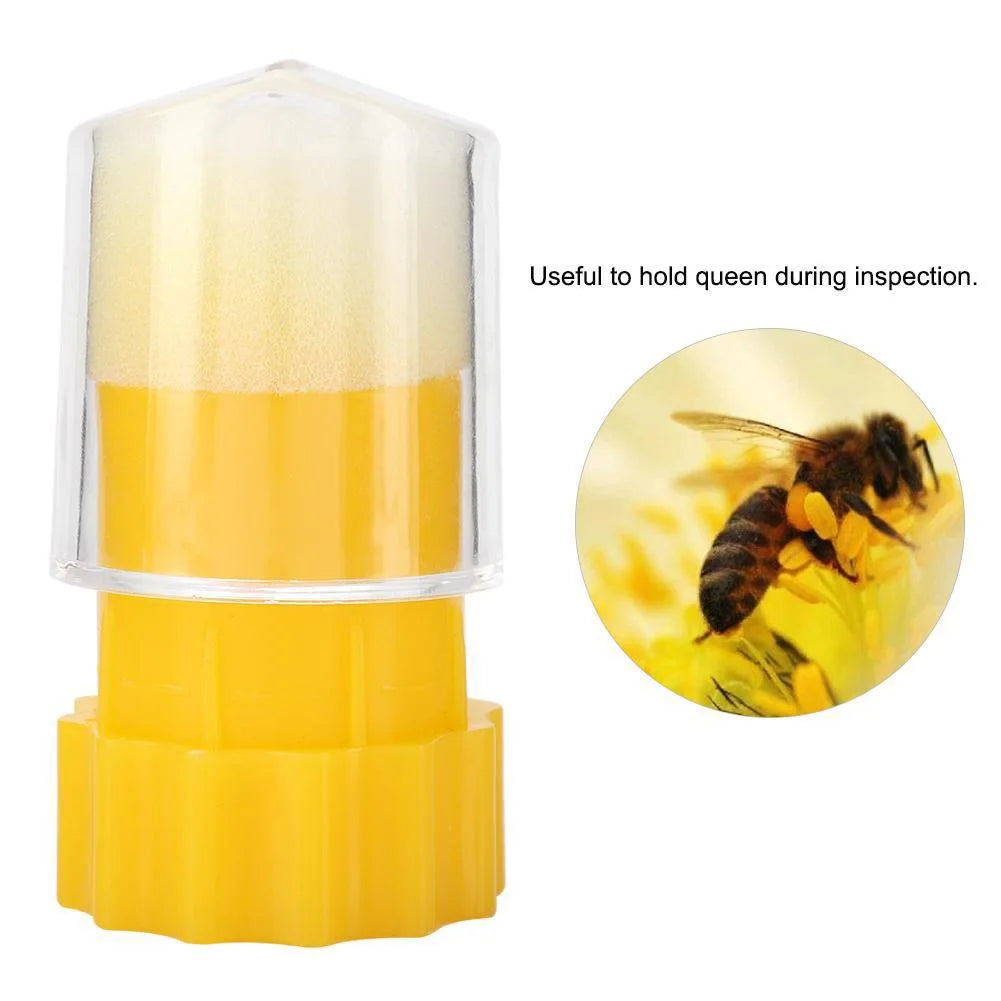Queen Bee Marking Bottle Plastic Marker Tube Catcher Cage Plunger