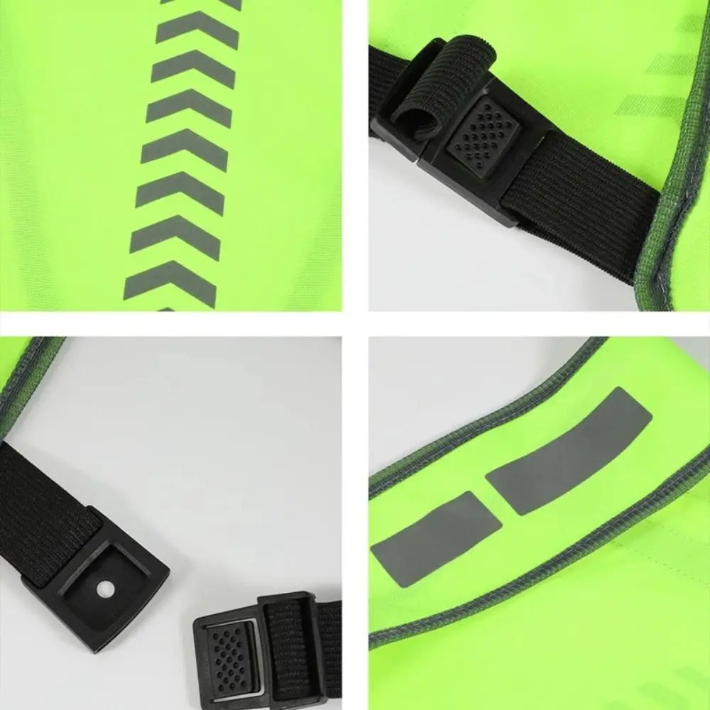 Storage Bag Reflective Vest Lightweight Night Warning Safety Jacket Zpaxo