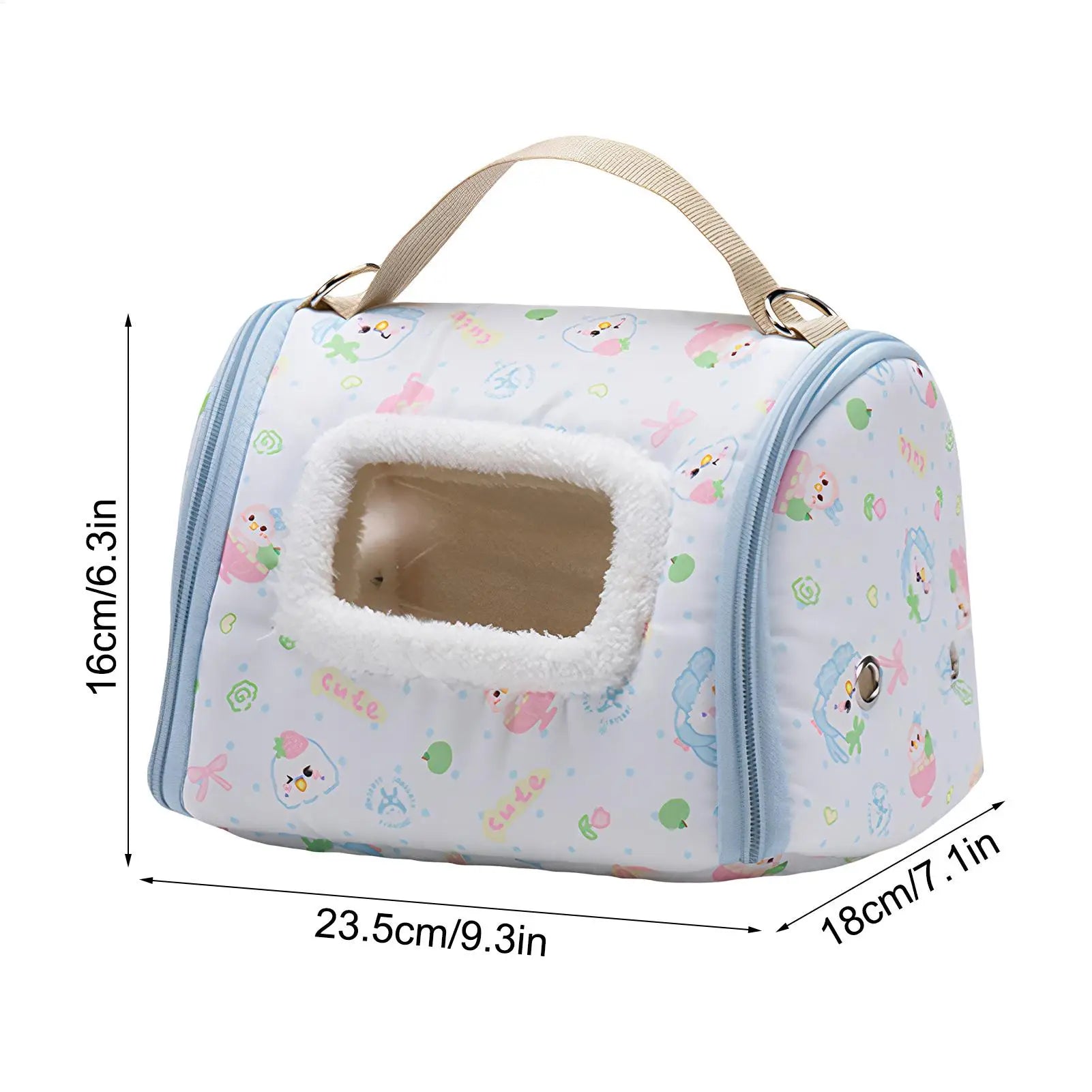 Bird Carriers Portable Parrot Transport Box with Window Bird Bag Carrier for Parakeet Hiking Camping Conure Cockatiel Canary Zpaxo
