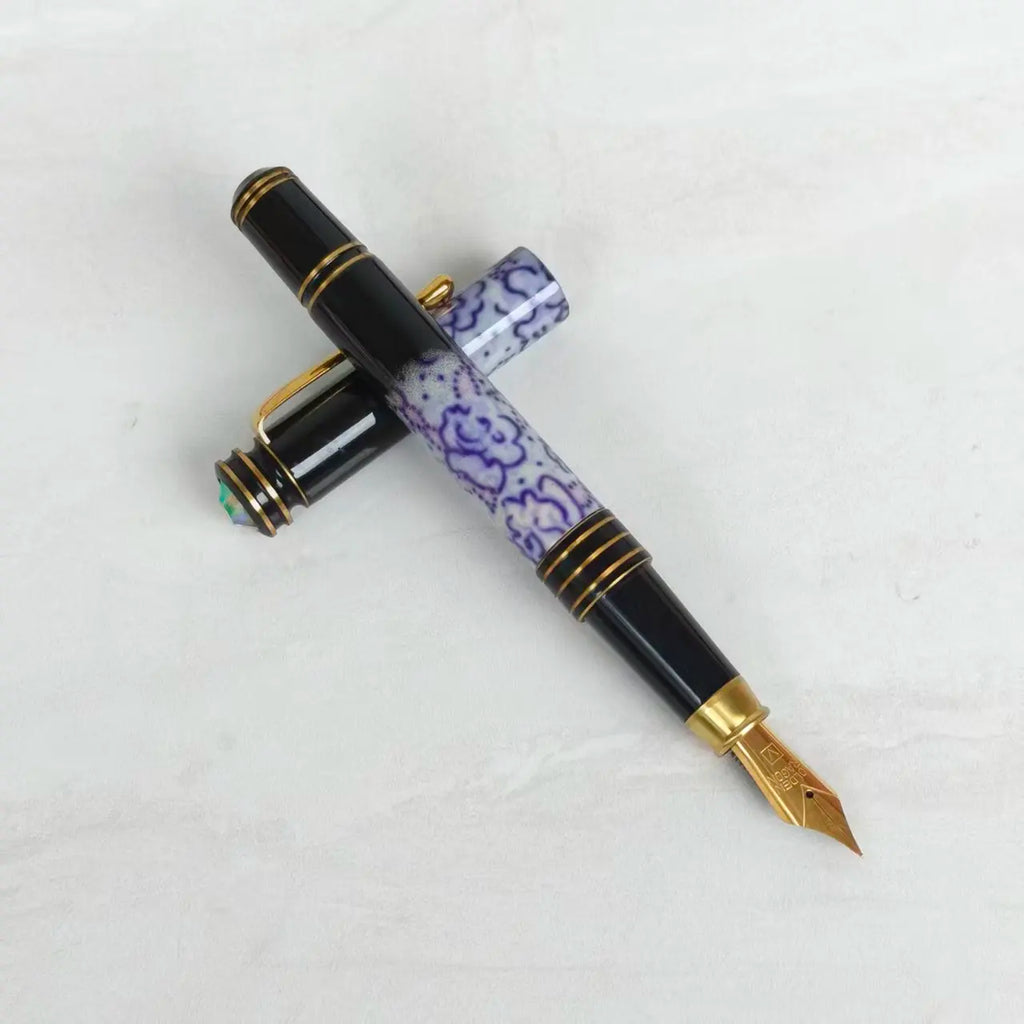 DANDONG Early Vintage Golden Dragon Prince Large Size Thick Barrel Fountain Pen Unique Rare Collectible One Item One Picture Zpaxo