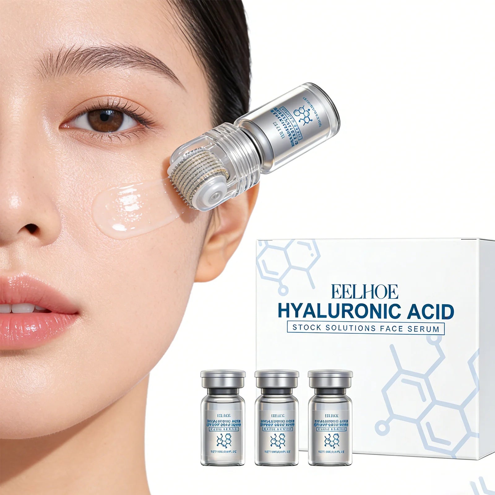 Niacinamide Microneedle serum Facial serum Kit 0.25mm Moisturizing Skin nourishing Winter skincare Face Roller Day cream 30ml Zpaxo