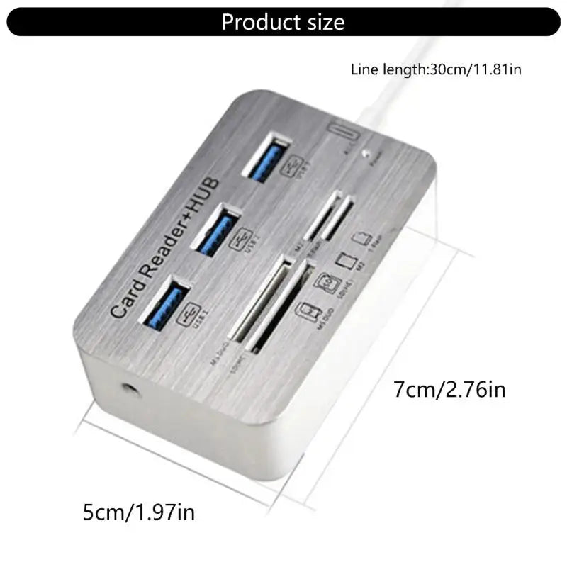 652F Efficient USB3 0 Hubs Integrated Multiple Card Reader Slots Data Zpaxo