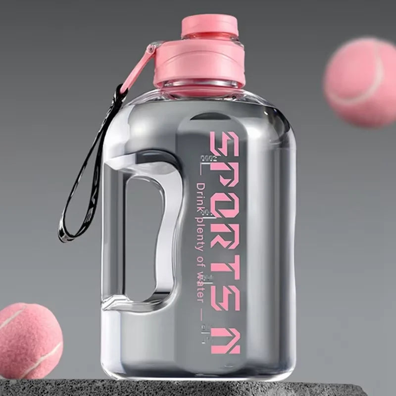 Large Capacity 2 Liter Water Bottle Sports Gym Kettle Camping Travel