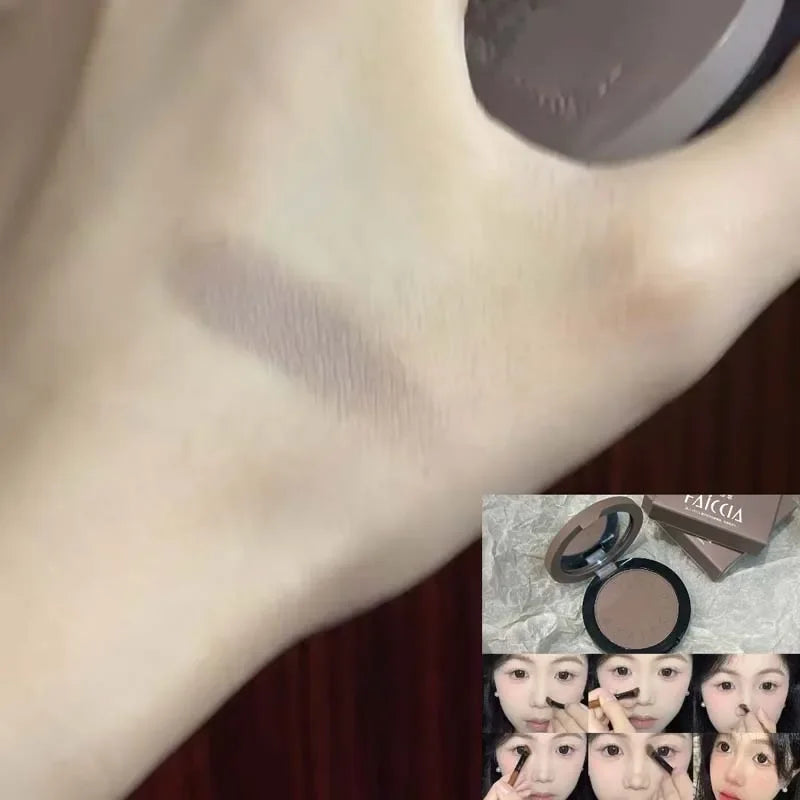 Facial Contouring Powder Palette Matte Cement Brown Nose Shadow