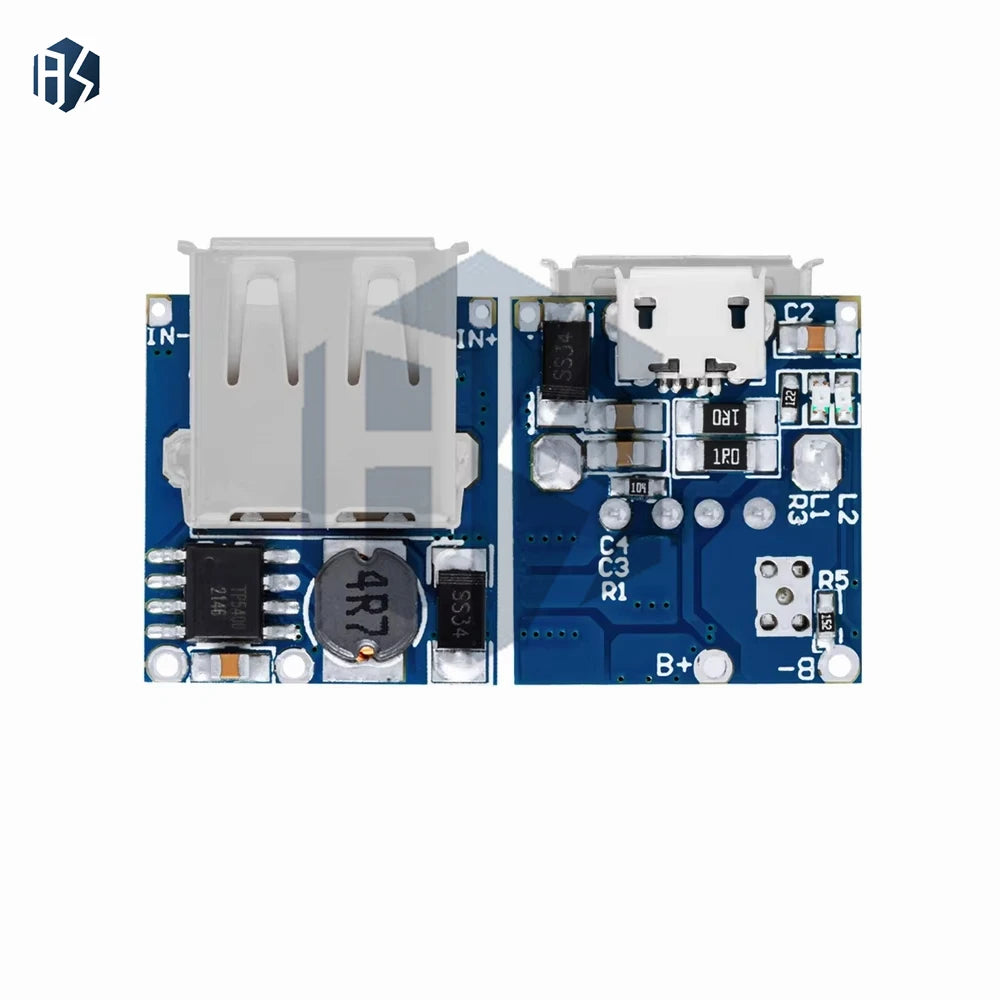 Multi-current 1A 2A 2 45A 3 USB-C Micro USB Boost Module Li-ion Lipo Zpaxo
