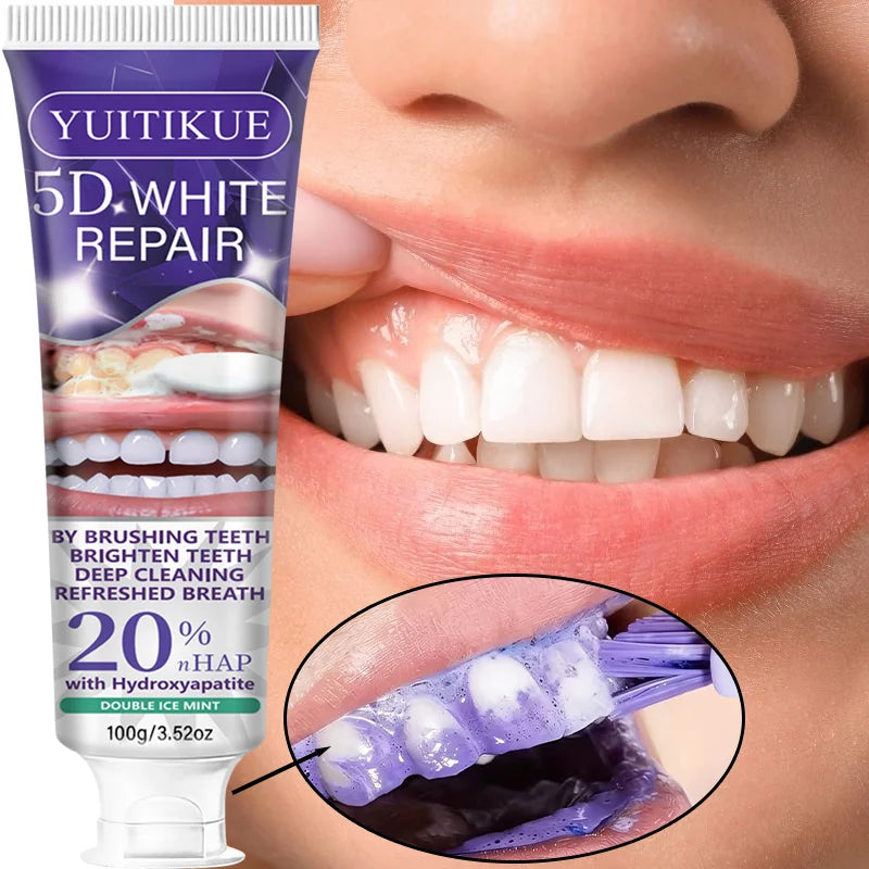 5D White Repair Toothpaste – 20% Hydroxyapatite Whitening 100g Whitening Toothpaste Zpaxo