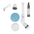 Multifunctional Electric Cleaning Brush USB Charging Bathroom Wash Brush Kitchen Cleaning Tool Household Cleaning Brush Zpaxo 200670-white