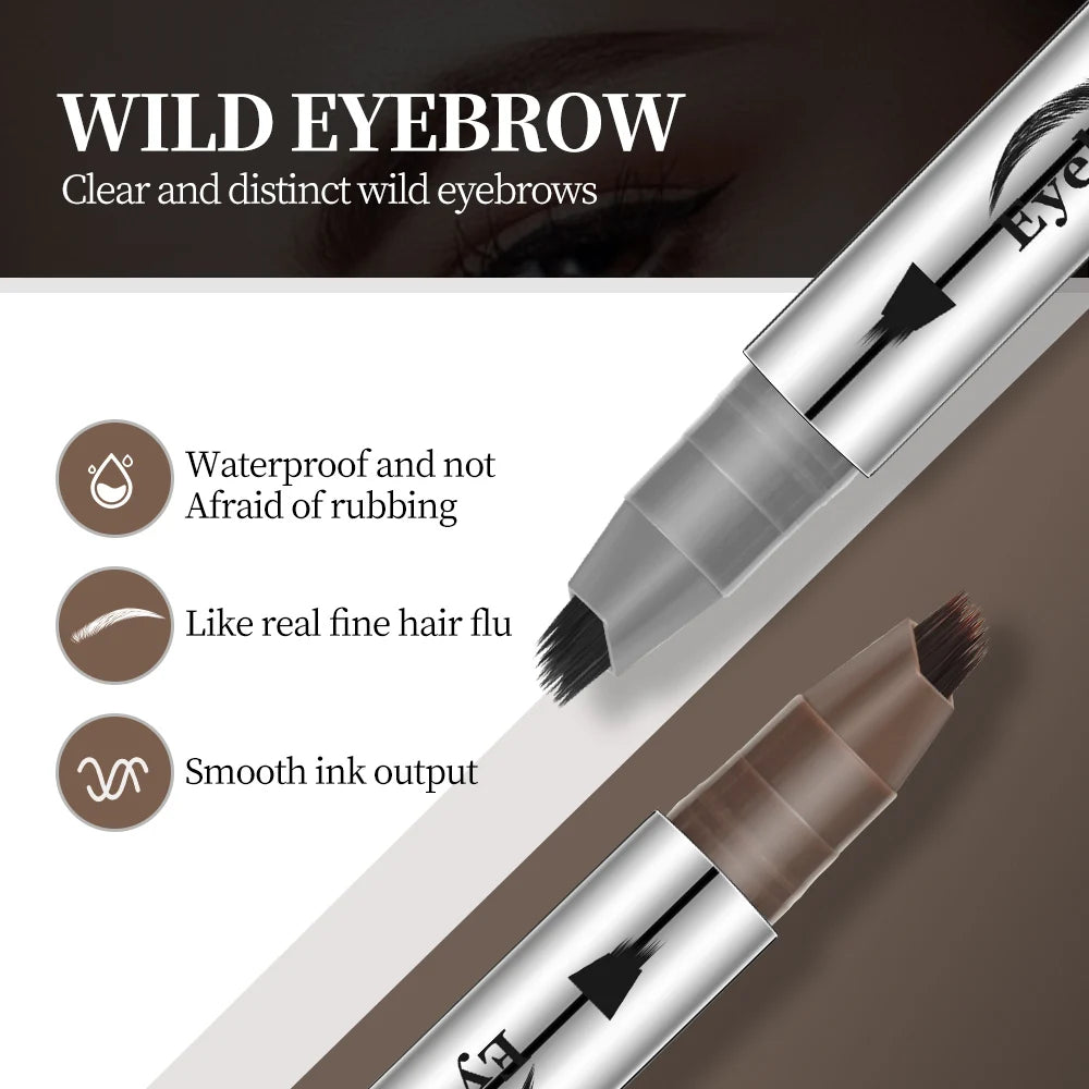 Eyebrow Pencil Waterproof Sweat Resistant Long-lasting Quick Drying