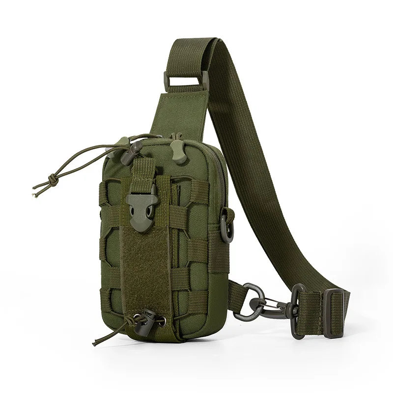 Tactical waist bag multifunctional hanging bag outdoor mobile phone crossbody bag chest bag camping cycling water bottle bag Zpaxo olive green bag