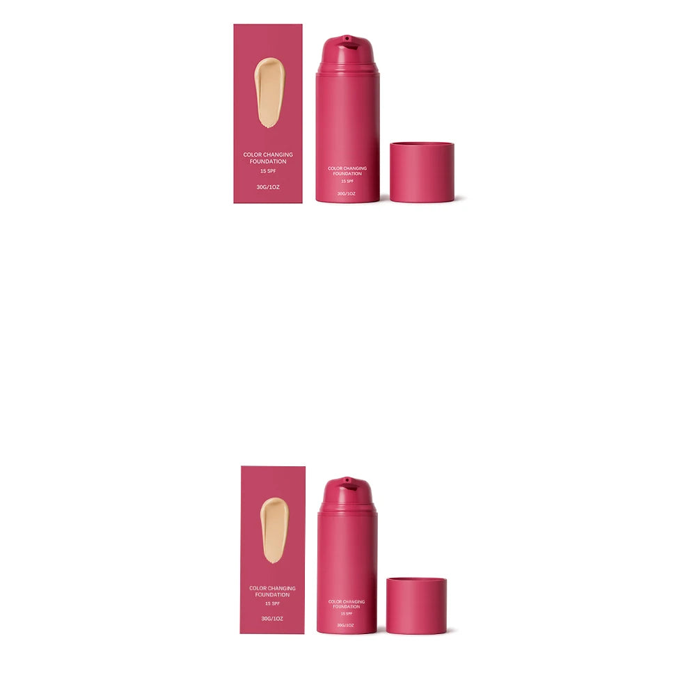 Natural Color-Correcting Foundation with Warm Tone, Facial Skin Evening, Soft Makeup Feel,Long-Lasting Luminous & Sheer Coverage Zpaxo 2pcs